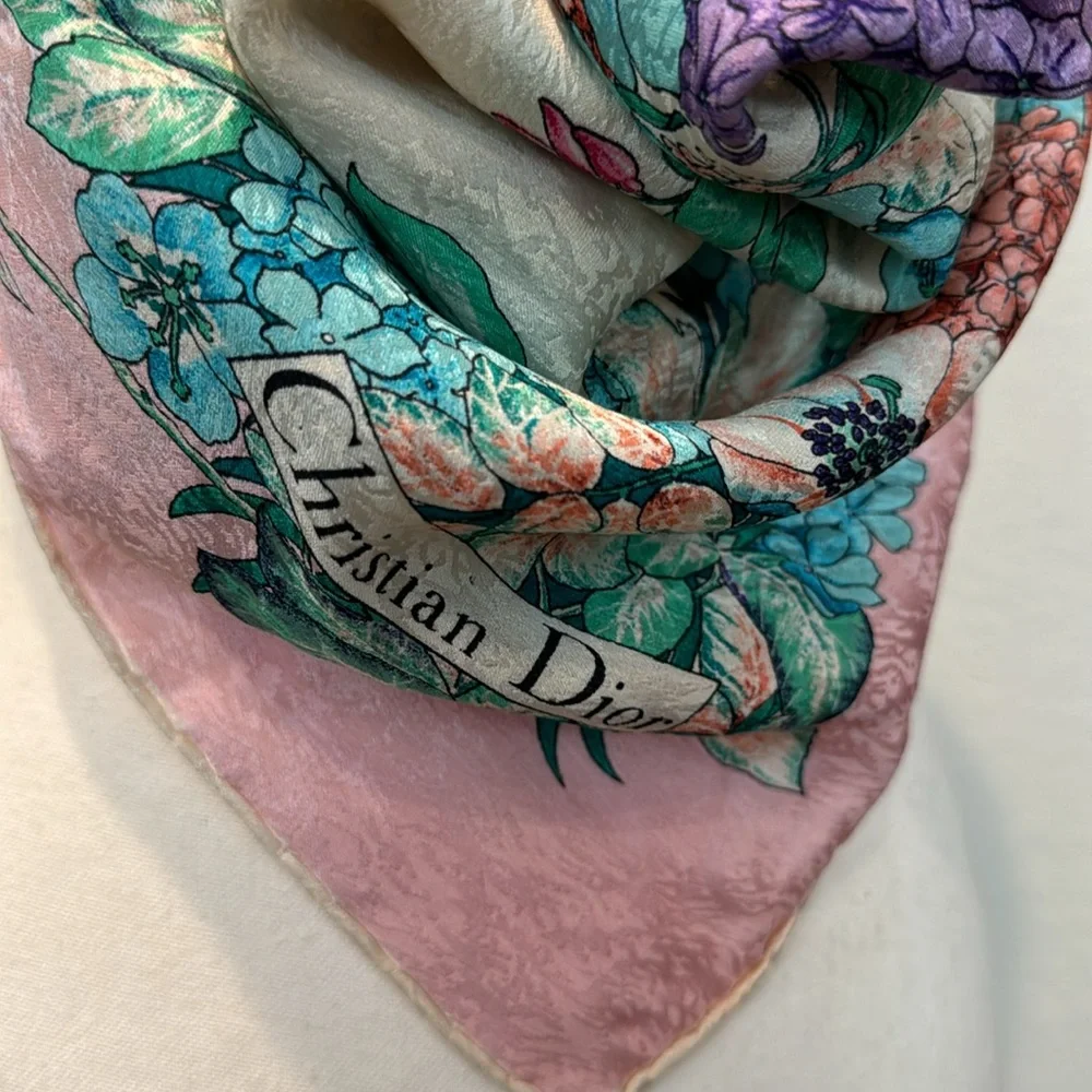 Authentic Dior silk scarf